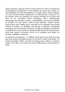 Fragmento de "El mundo sumergido" de J.G. Ballard