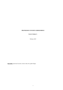 Prestressed Concrete Girder Bridge Design Report