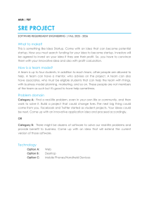 AIUB FSIT SRE Project: Startup Idea Assignment