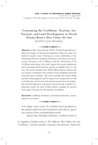 Tourism and Sex Tourism in Caribbean Literature: Here Comes the Sun Analysis