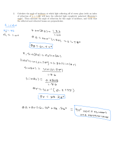 Brewster's Angle Calculation in Crown Glass