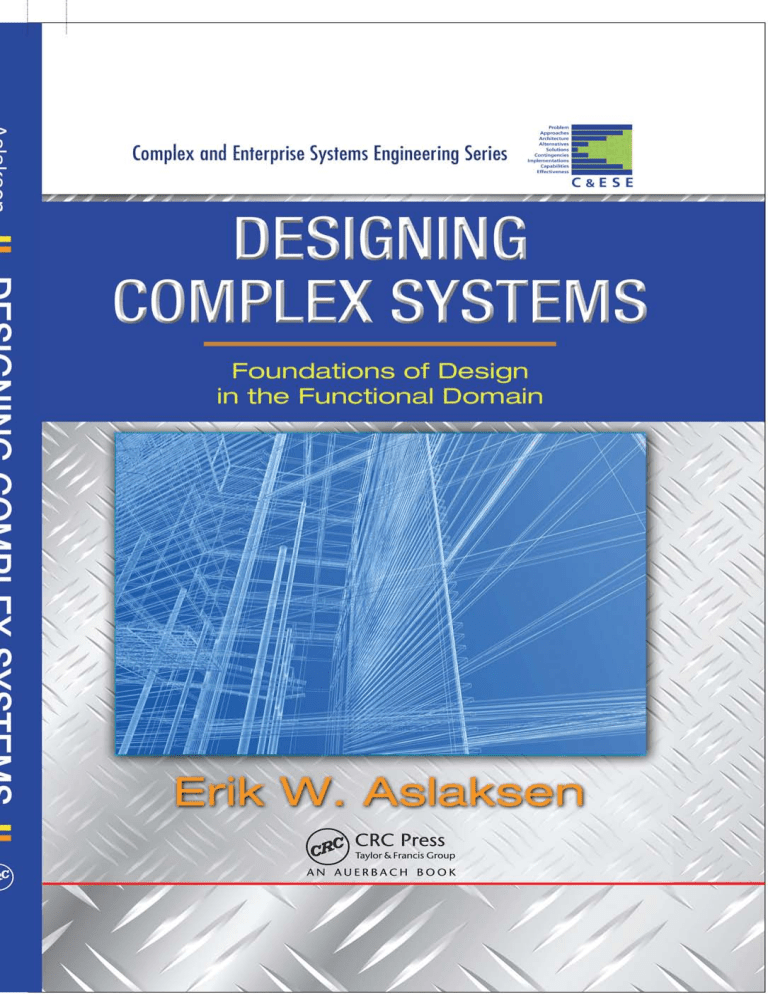 Designing Complex Systems: Foundations of Functional Design