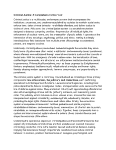 Criminal Justice: A Comprehensive Overview