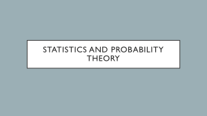 Statistics and Probability Theory
