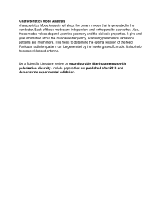 Characteristics Mode Analysis & Reconfigurable Antennas Review