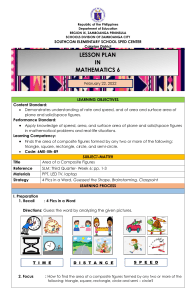 Math 6 Lesson Plan: Area of Composite Figures