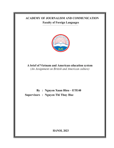 Vietnam vs US Education System Comparative Analysis