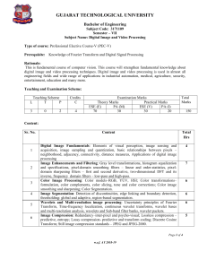 GTU Digital Image and Video Processing Syllabus 3171109