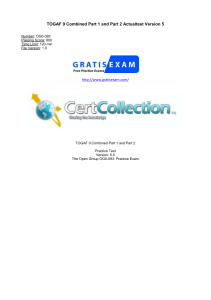 TOGAF 9 OG0-093 Practice Exam V5