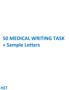 50 Writing task + sample letters