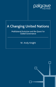 A Changing United Nations: Multilateral Evolution & Global Governance