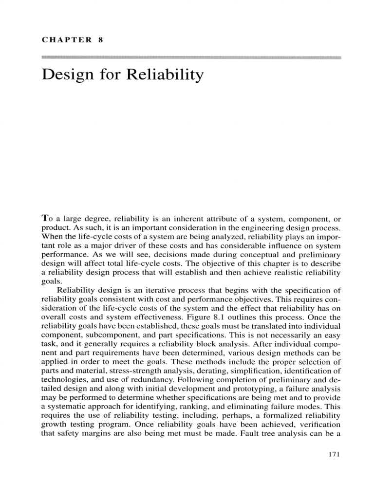 Chapter 8: Design for Reliability in Engineering