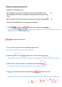 Latein &Uuml;bung: Partizipien und &Uuml;bersetzung