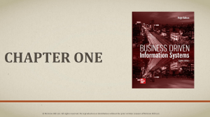 Intro to MIS & Business Strategy | Chapter 1