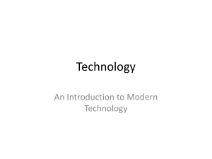 An Introduction to Modern Technology