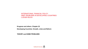 Politica Finanziaria Internazionale: Debito e Crisi