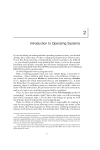 Introduction to Operating Systems Virtualization