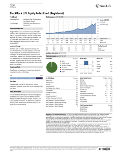 BlackRock U.S. Equity Index Fund Factsheet