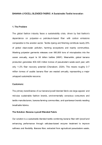 Sustainable Banana-Lyocell Fabric Innovation