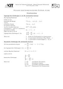 Dynamika System&oacute;w Elektromechanicznych Formuły SS 2021