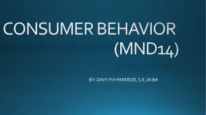 Consumer Behavior Textbook by Davy Pardede