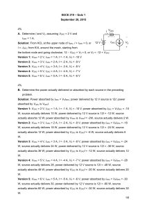 EECE 210 Quiz 1: Problemy analizy obwod&oacute;w