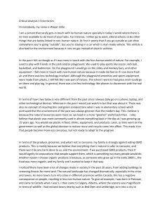Critical Analysis of Ecocriticism: Personal Reflection on Nature Connection