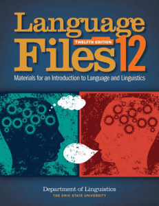 Language Files 12: Introduction to Language and Linguistics Textbook