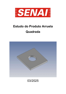 Estudo do Produto Arruela Quadrada