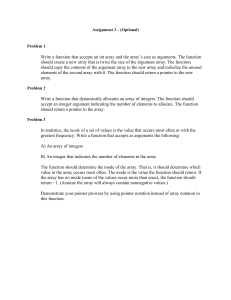 Assignment 3: Array & Pointer Programming Problems