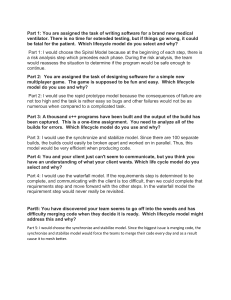 Software Development Lifecycle Models: Practice Questions