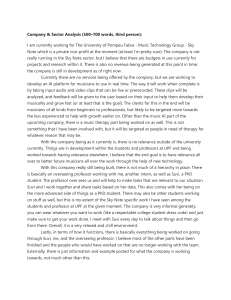 Company & Sector Analysis: Sky Note AI Platform Internship