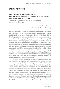 Book Review: Translanguaging for Multilingual Readers & Writers