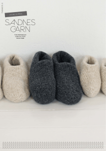 Double Slippers Knitting Pattern