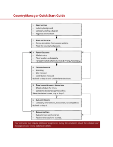 CountryManager Quick Start Guide for Business Simulation