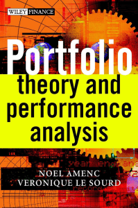 Portfolio Theory and Performance Analysis Textbook