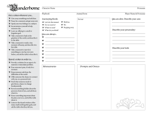 Root RPG Character Playbook: The Vagrant