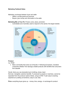Marketing Textbook Notes: 4 Ps, Strategy, and Consumer Behavior