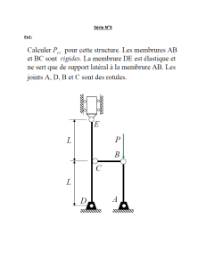 Calcul de P_cr pour une structure &eacute;lastique &ndash; S&eacute;rie N&deg;3 Ex1