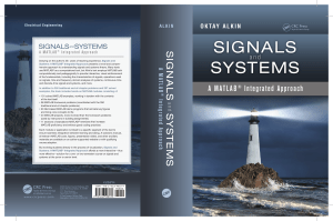 Signals and Systems: A MATLAB Integrated Approach Textbook