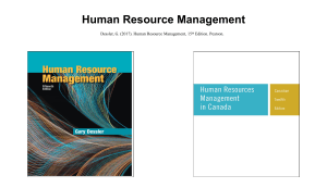 Human Resource Management Textbook Chapter