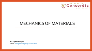Mechanics of Materials: Shear, Bearing Stress & Factor of Safety