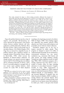 Training Shelter Volunteers to Teach Dog Obedience