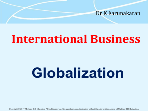 International Business: Globalization by Dr K Karunakaran