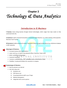 E-Business & Data Analytics Lecture Notes