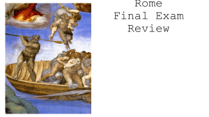 Rome Art History Final Exam Review