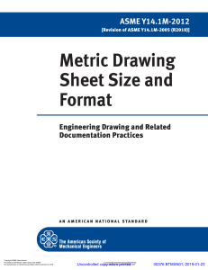 ASME Y14.1M-2012: Metric Drawing Sheet Size and Format Standard