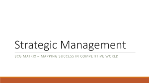 Strategic Management: BCG Matrix Analysis & Case Studies