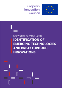 EIC Working Paper: Emerging Technologies & Breakthrough Innovations