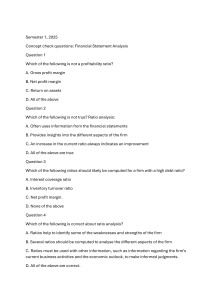 Financial Statement Analysis Quiz Questions